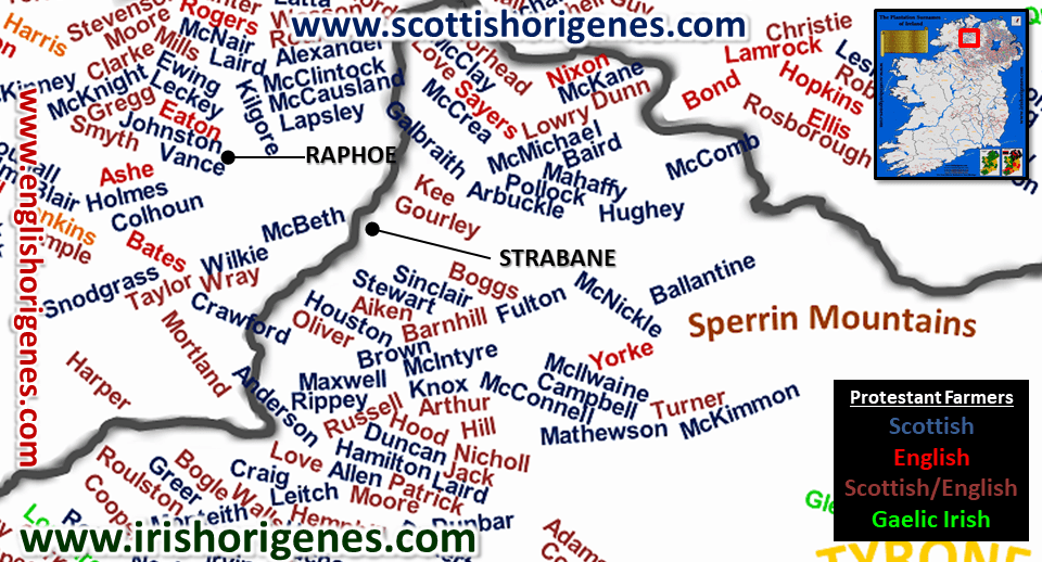 Plantation of Ulster Scottish Origenes scottish ancestry, scottish genealogy, scottish clan map